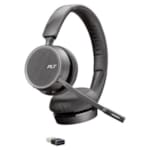 Casque Voyager 4220 UC stéréo professionnel Bluetooth avec dongle USB