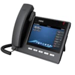 Telephone VoiP de Bureau Ecran Tactile de 7" 2 Ports Gigabit Ethernet Alimenté par PoE.