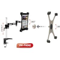 Support pour IPAD ou Tablette en Alluminium + Bras Flexible