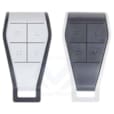 Paire de Télécommande 4 Canaux 433MHz Couleur Inversé Gris/Gris Clair KPLAY4R