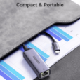 UGREEN Adap Aluminium USB-C to RJ45 GRIS 50737