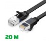 Câble Ethernet Ugreen Plat CAT6 20M 50181
