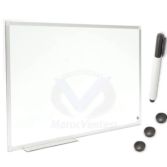 TABLEAU MAGNÉTIQUE BLANC 150X100 CADRE ALUMINIUM 2X3 2X3 TSH1510 HM5 LTO