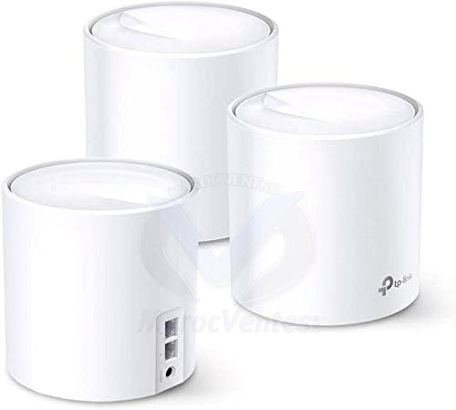 AX5400 Whole Home Mesh Wi-Fi 6 SystemSPEED: 4,804 Mbps on 5 GHz and 574 Mbps on 2.4 GHz.SPEC: 4× Internal Antennas, 2× Gigabit Ports (WAN/LAN auto-sensing), Qualcomm 1 GHz Quad-core CPU, 4 Streams for 5 GHzFEATURE: Deco App, Router/AP Mode, IPv6, IP DECOX