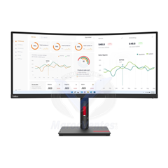 Ecran ThinkVision T34w-30 Moniteur Incurvé Ultra-Large QHD 34 Pouces 12M 63D4GAT1EU