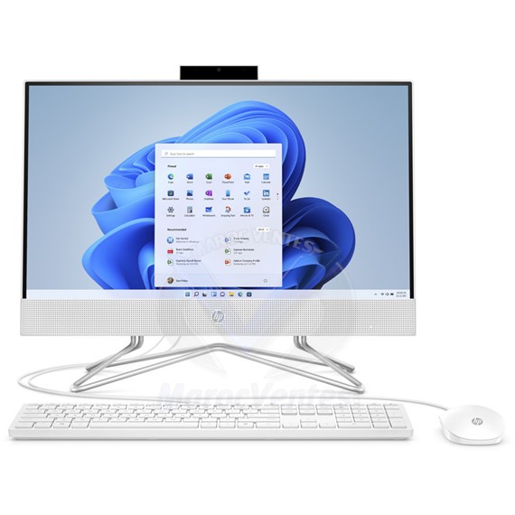 PC Bureau HP 22 AIO i3-1215U 4GB 256GB SSD W11H Ecran 21.5" (54,6 cm )FHD White 6E1J3EA