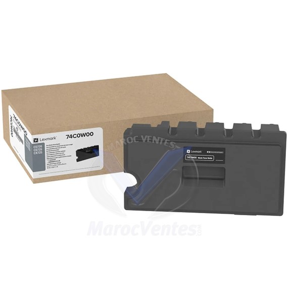 Bouteille de Récupération du Toner Usagé Lexmark CS720, 728, CS/CX725, 727, C4150, XC4140, 4150 74C0W00