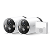 Caméra de Sécurité Intelligente sans Fil Système à 2 Caméras 2 × Tapo C420 sur Batterie + Hub de Connexion 2K QHD