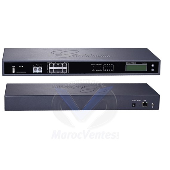 IPBX IP avec 2 Ports FXS et 8 Ports FXO. UCM6108