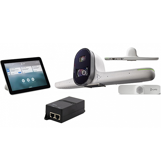 KIT Poly Studio E70 +TC8 +POE Caméra Intelligente pour les Grandes Salles de Réunion KIT E70 +TC8 +POE
