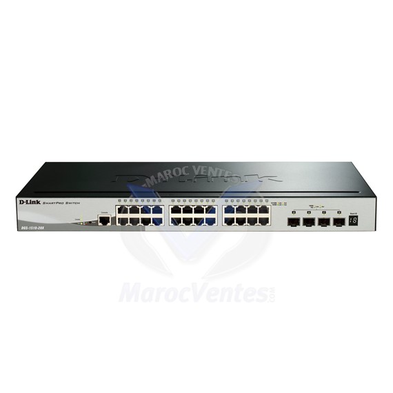 Smart Pro Switch 24 Ports 10/100/1000Mbps + 4 10G SFP+ ports DGS-1510-28X/E