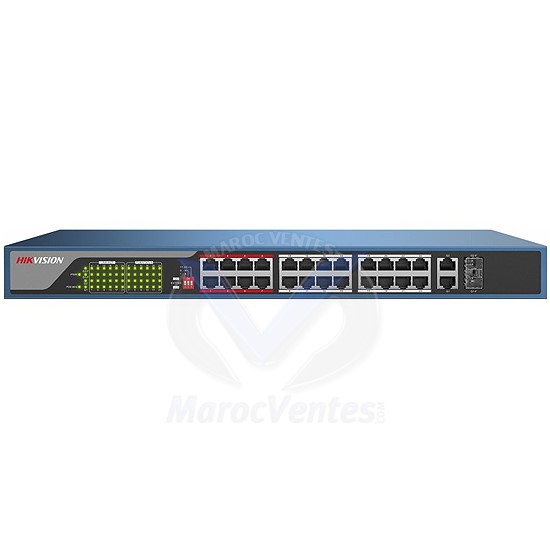 Switch PoE+ à 24 Ports 100Mbps Non Géré DS-3E0326P-E