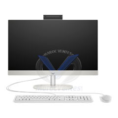 HP AiO ProOne 240 G10 Intel Core i5-1335U (up to 4,60 GHz, 12 MB cache L3, 10 cores) - 8GB DDR4-3200 MHz , PCIe® NVMe™ 512 Go, Intel® Iris® Xᵉ , Realtek Wi-Fi 6 RTL8852BE (2x2) et Bluetooth® 5.3 , USB Type-C®, vitesse de transfert 5 Gbit/s; 2 ports USB Ty