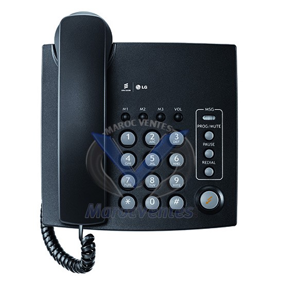 Poste de Téléphone Analogique LKA-200 NOIR LKA200N