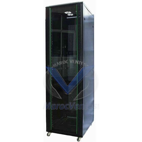 Armoire Dynamax pour Serveur avec Porte Perforée 600/1000 19" 26U 36U 42U 45U 47U LN-SR26U6010-BL-111