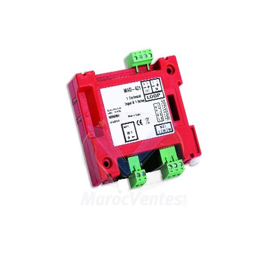 Detnov Module adressable à 1 entrée et 1 sortie relais MAD-421