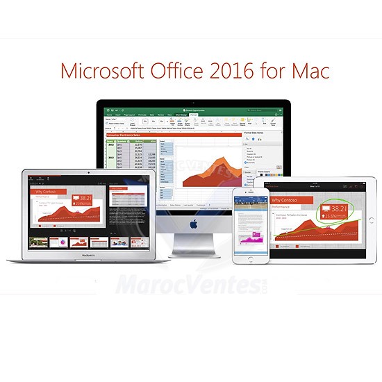 Office Mac Home Student 2016 French Africa Only Medialess VEMAT