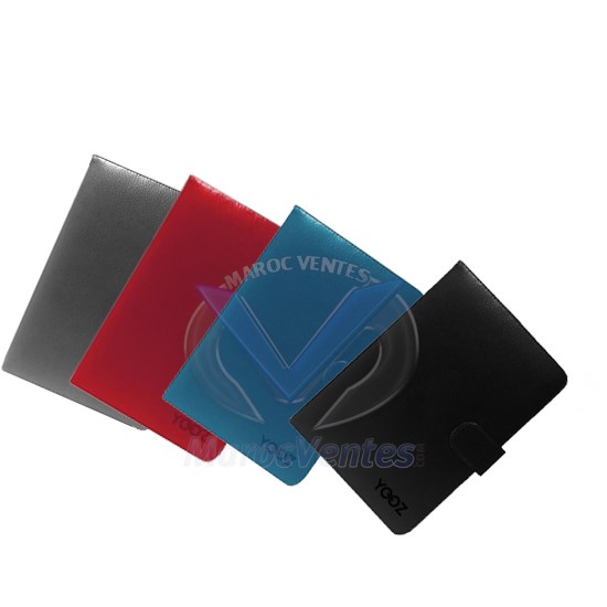 Cover pour tablette gris, bleu, rouge, et noir YCS700RED